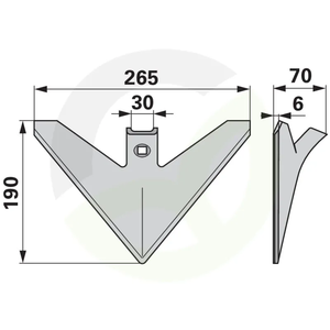 Predsetvena motika 265X6 mm