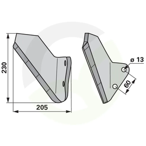 Del motike - lastovke desni Horsch 00310985