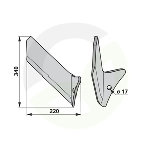 Del motike - lastovke desni za Pottinger 9781.50.030.0