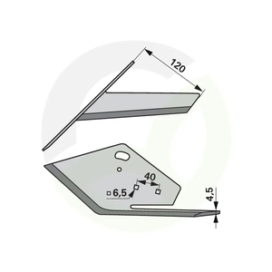 Nož freze 120 mm, levi K.U.L.T. K.HS 49912L