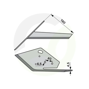 Nož freze 180 mm, levi K.U.L.T. K.HS 49918L
