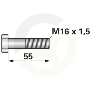 Matični vijak M16X1,5X55, 12,9