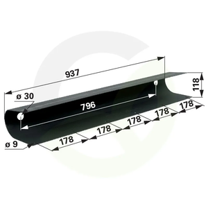 Sredinska končna plošča 937 mm ustreza krone 2003591