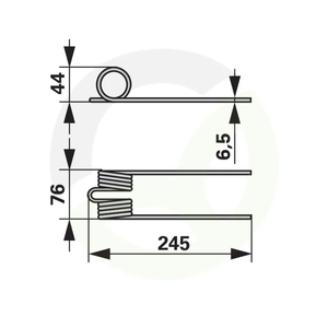 Vzmetni prst ustreza Aebi Rapid F7508001