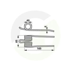 Vzmetni prst ustreza Schuitemaker 458072