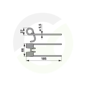 Vzmetni prst Krone LW65 - 3065187