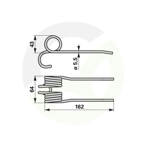 Vzmetni prst Steyr 80438190721