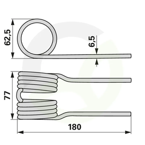 Vzmetni prst ustreza Strautmann 73514500