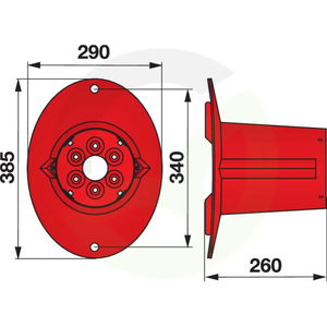 Kosilni disk z bobnom ustreza Mörtl FS330 1701