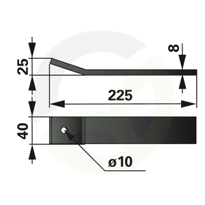 Rotor 225 cm, plastika ustreza Pöttinger 625017