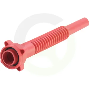 Priključek cevi za nalivanje rdeč - za bencin - L = 265 mm