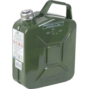 Kovinski kanister za gorivo - 5 L - zelen