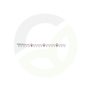 Spodnji nož z rezalno glavo 155 cm ustreza ESM 2656510