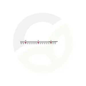 Zgornji nož 2625090 z rezalno glavo 116 cm ustreza ESM
