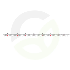 Nož kose zgornji 319 cm, re., 38 nožev, gladkih, Tlg. 84 ESM biduxX 226.0363