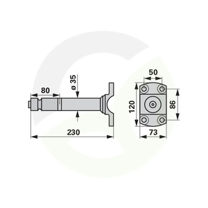 Osovina Deutz-Fahr 06581589