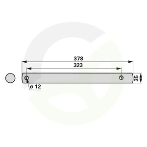 Vrtilna os 35 x 378 mm, krona 153 061,4