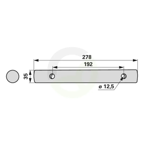 Vrtilna os ustreza Kuhn 58727200
