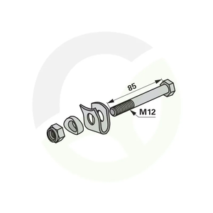 Nosilec kraka - komplet M12X85 mm