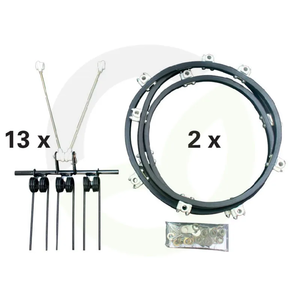 Celoten trak Dx5068 LW, 13 nosilcev zob, 3 zobi na vrsto