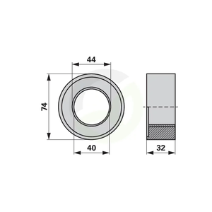 Krmilna rolca 74,0 mm, Pöttinger