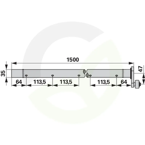 Nosilna cev Pöttinger 122500160