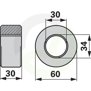 Krmilna rolica 60 mm, Pöttinger 113400520