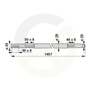 Osovina Steyr 80416190001