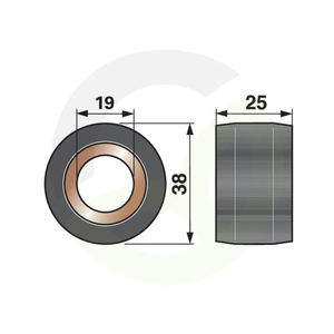 Krmilna rolica komplet s pušo 37x25 mm
