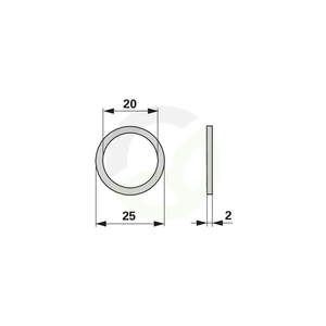 Disk 25x20x2 ustreza Steyr 80402190105