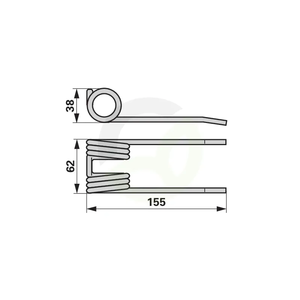 Vzmetni prst Steyr 7150137
