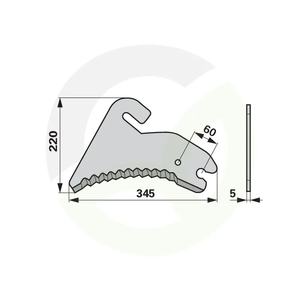 Nož balirke Welger 9822.10.40.00