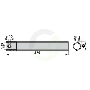 Profilna cev 276 mm
