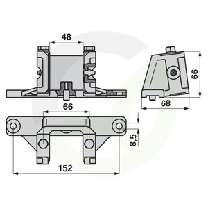 Kompletna glava rezila LA 152 mm ustreza Bucher 150054370