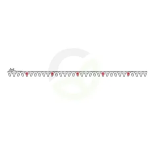 Spodnji nož 225 cm, z rezalno glavo, ESM 265.8288