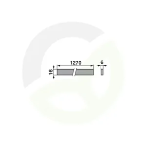 Letev kose 6X16X1270 mm 563435552