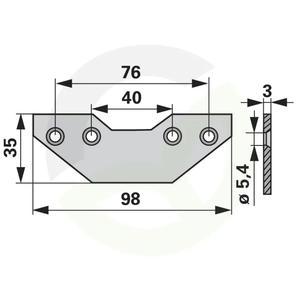 Čistilna plošča 58 mm nova ustreza 257248