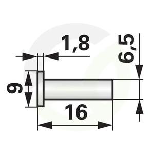 Kovice 6,5X16 mm BCS 331.265160, 200 Kos