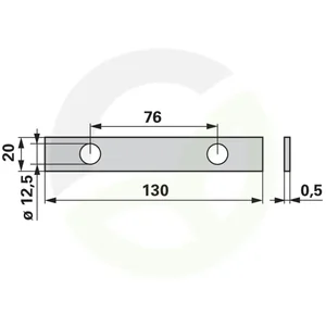 Nastavitvena plošča 0,5 mm ustreza Steyr Phantom 192720221