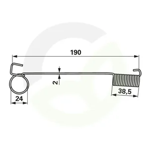 Potezna vzmet 190 mm Mörtel N41M