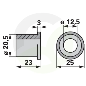 Plastična puša ustreza Aebi AM46771