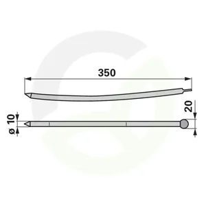 Kratki zobci vilic ustreza Aebi AM95321