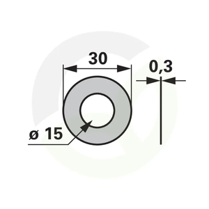 Prilagoditvena plošča 15x30x0,3 mm D988 za bucher H095222990