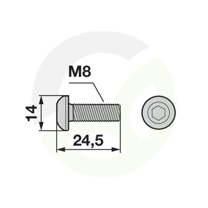 Vijak Rapid M8X20