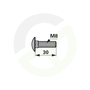 Vijak sponski M8X30, 8.8, DIN 603