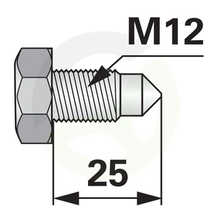 Matični vijak M12X25 GB2676
