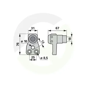 Kompletna telesa ležajev ustreza ESM 634875
