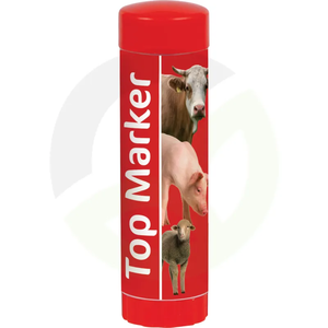 Marker za živali - 60 ml - rdeč - 10 Kos Top Marker