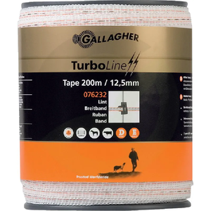 Trak pašne ograje Turbo, 12,5 mm, 200 m, 076232
