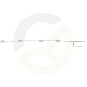 Ograjni steber - jeklo - Quattro 100 cm 064253, 10 kos